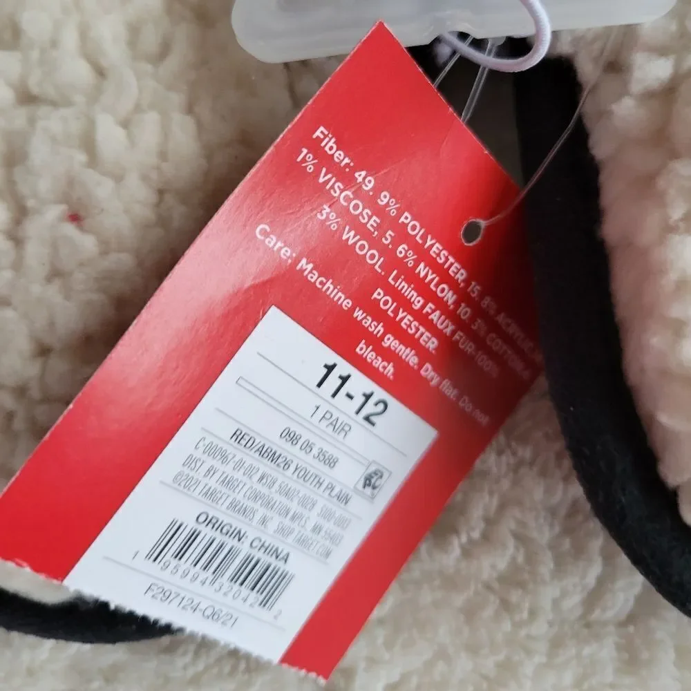 NEW WINTER unisex toddler boy or girl slippers size 11 12